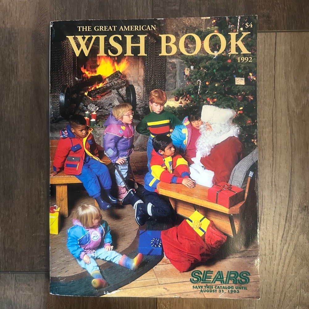 Vintage 1992 Sears Wish Book Christmas Catalog Toys Barbie Electronics Home